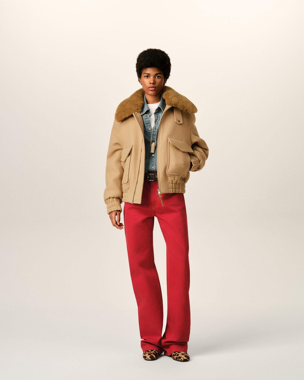 AMI Natural Wool Padded Jacket