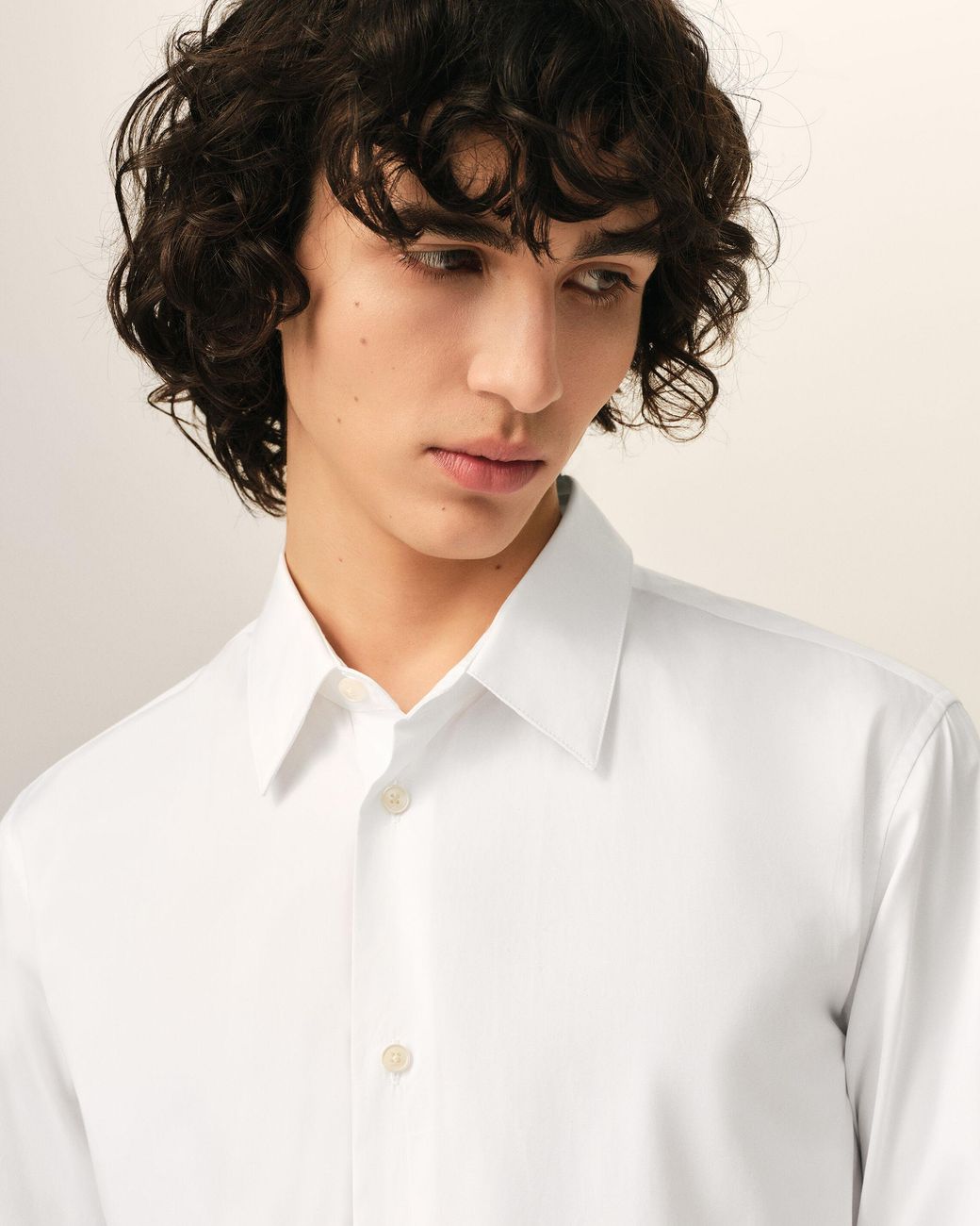 AMI Natural Cotton Shirt With Ami De Coeur for men