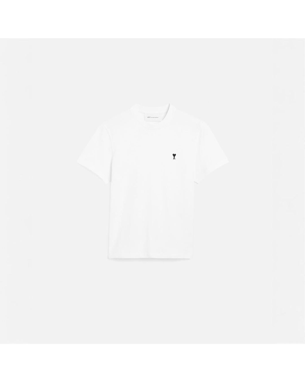 AMI Natural Cotton T-Shirt With Ami De Coeur for men