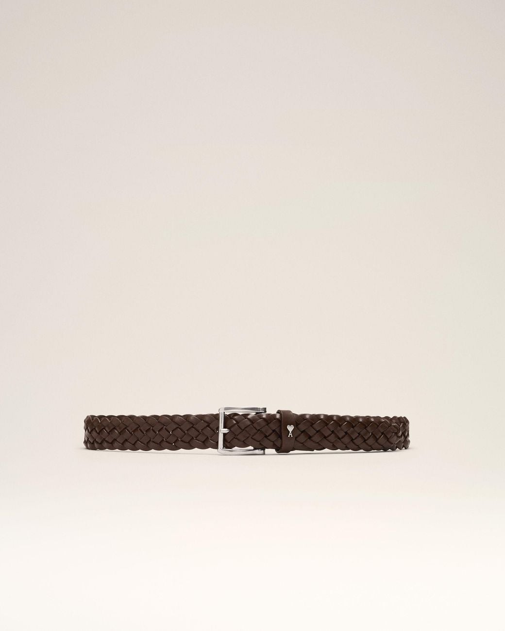 AMI Natural Braided Paris Paris Cow Leather Belt 30Mm