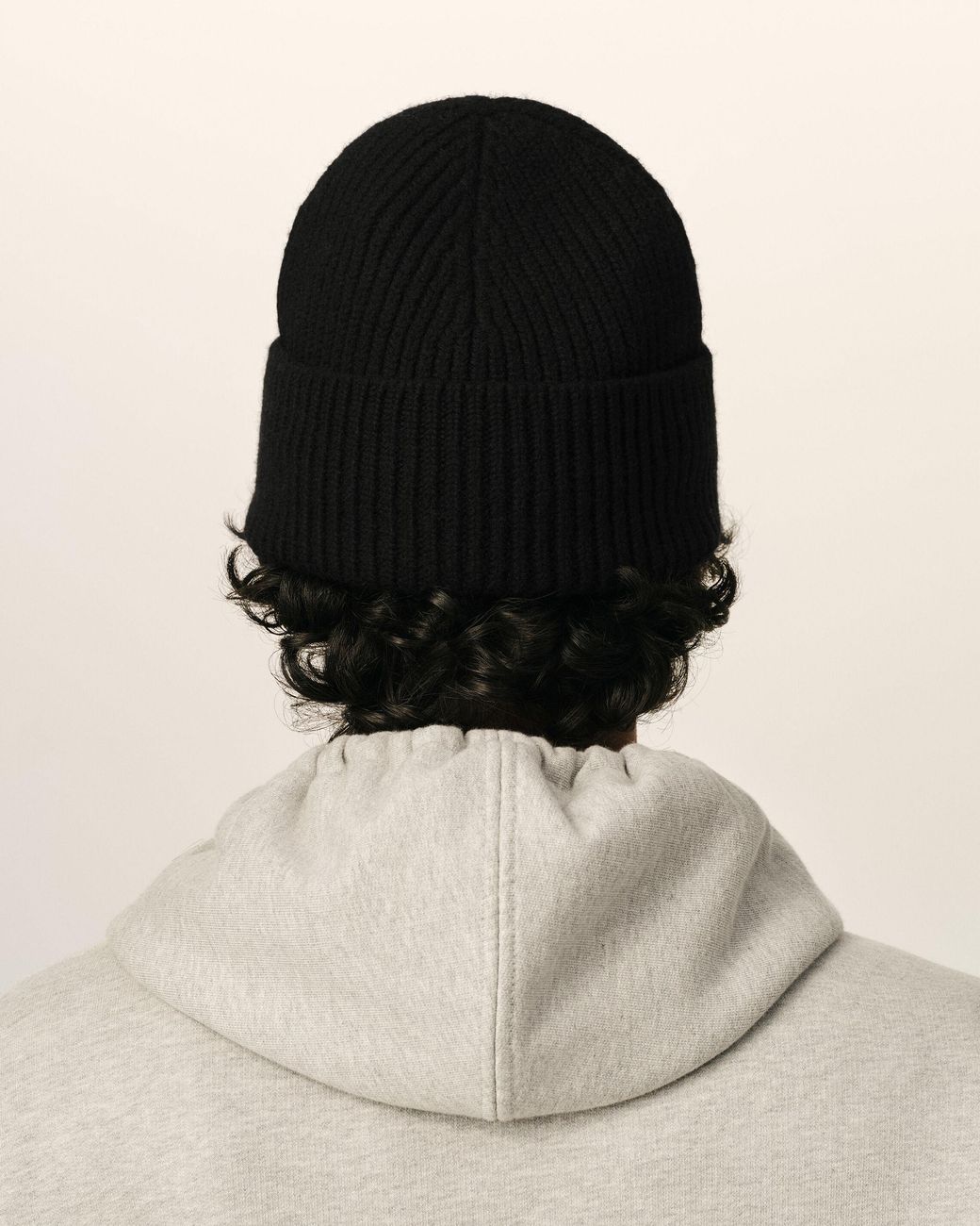 AMI Black Wool Beanie With Ami De Coeur
