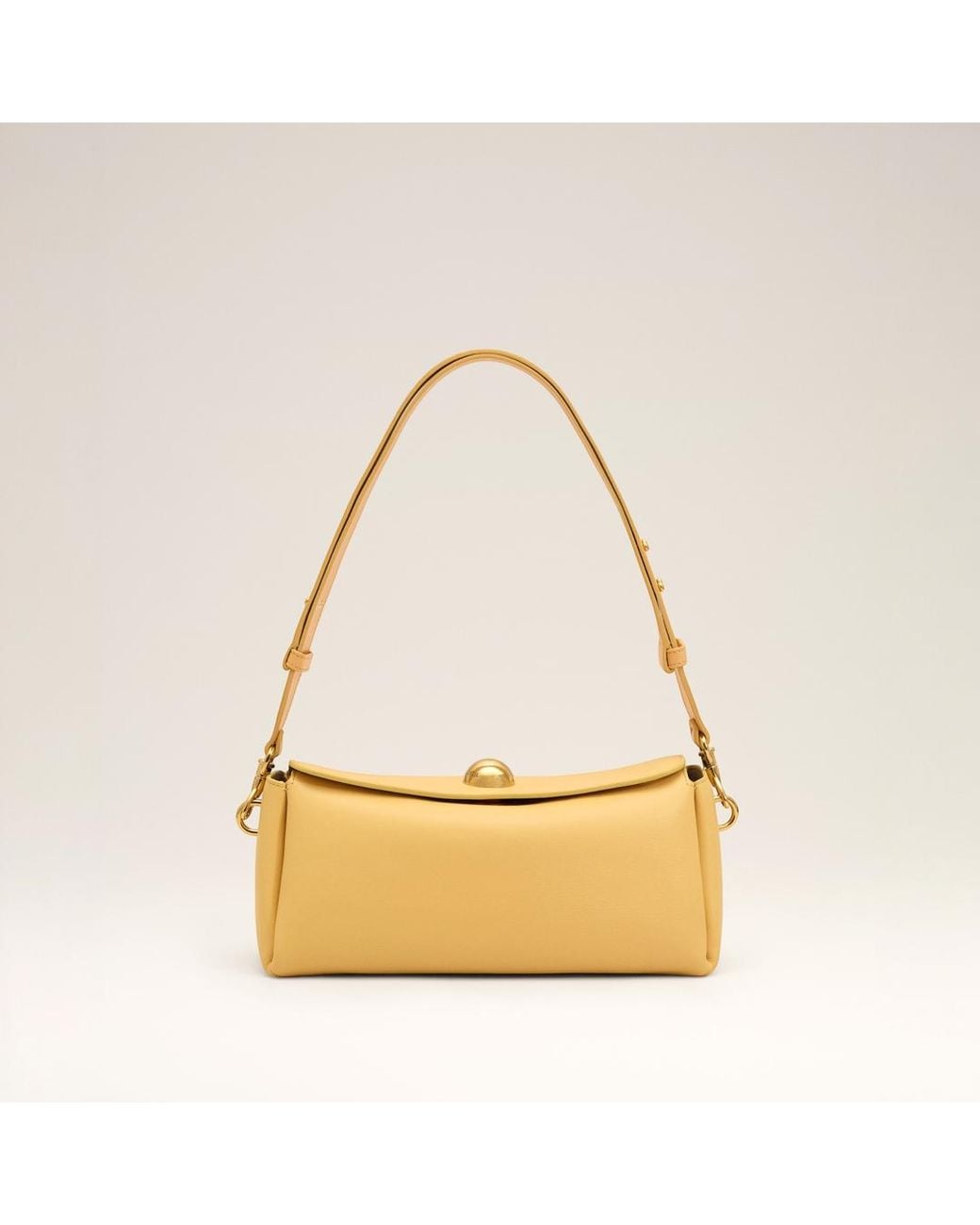 AMI Natural Cow Leather Carrousel Bag