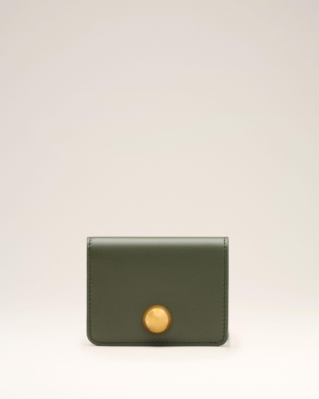 AMI Natural Cow Leather Carrousel Folded Wallet
