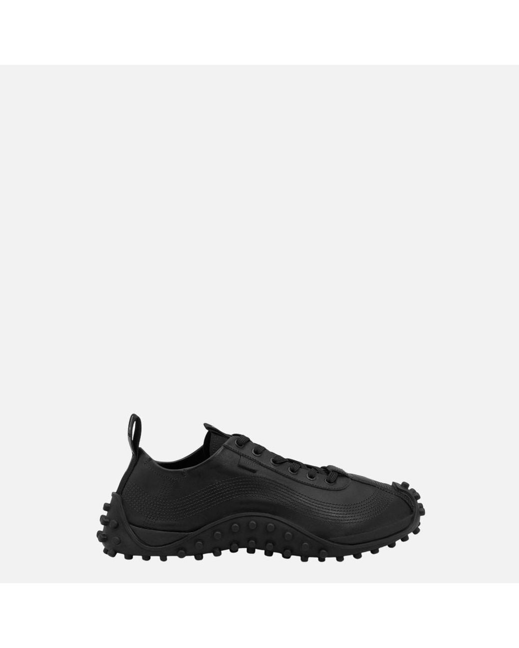 AMI Black Cow Leather Mirage Sneakers