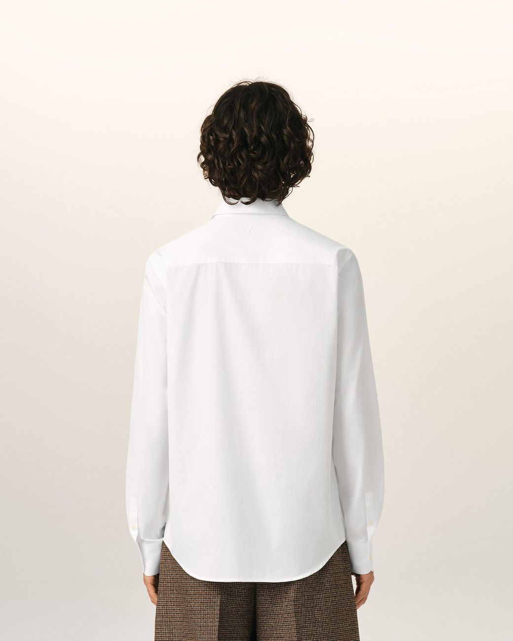 AMI Natural Cotton Shirt With Ami De Coeur for men