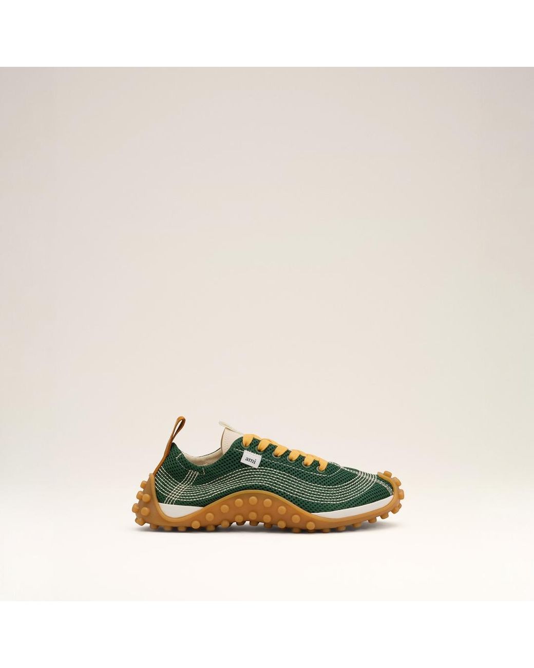 AMI Green Mesh Mirage Sneakers