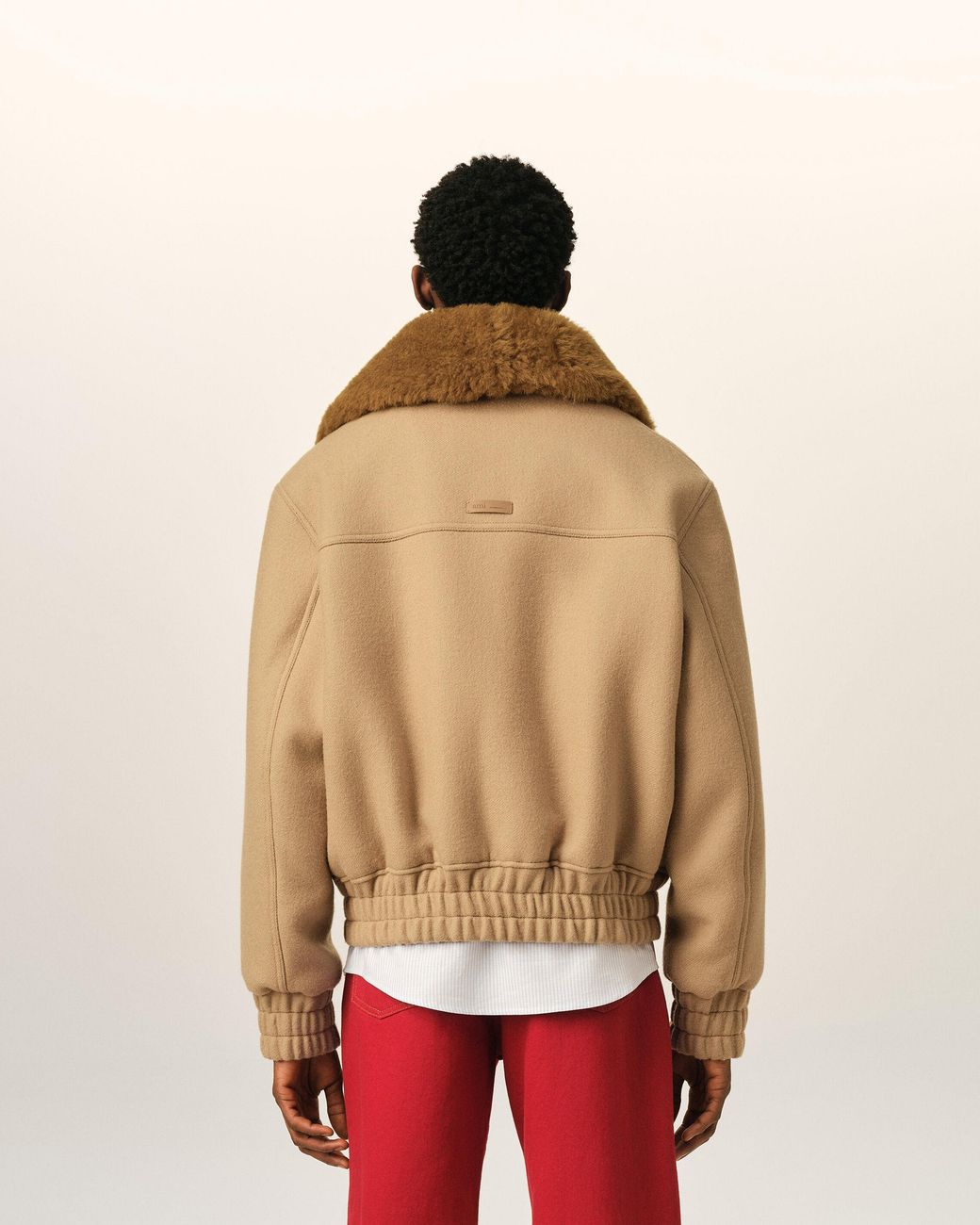 AMI Natural Wool Padded Jacket