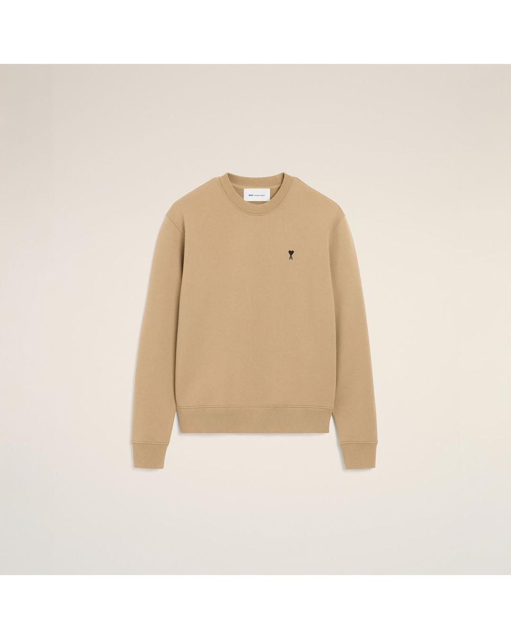 AMI Natural Cotton Sweatshirt With Ami De Coeur for men