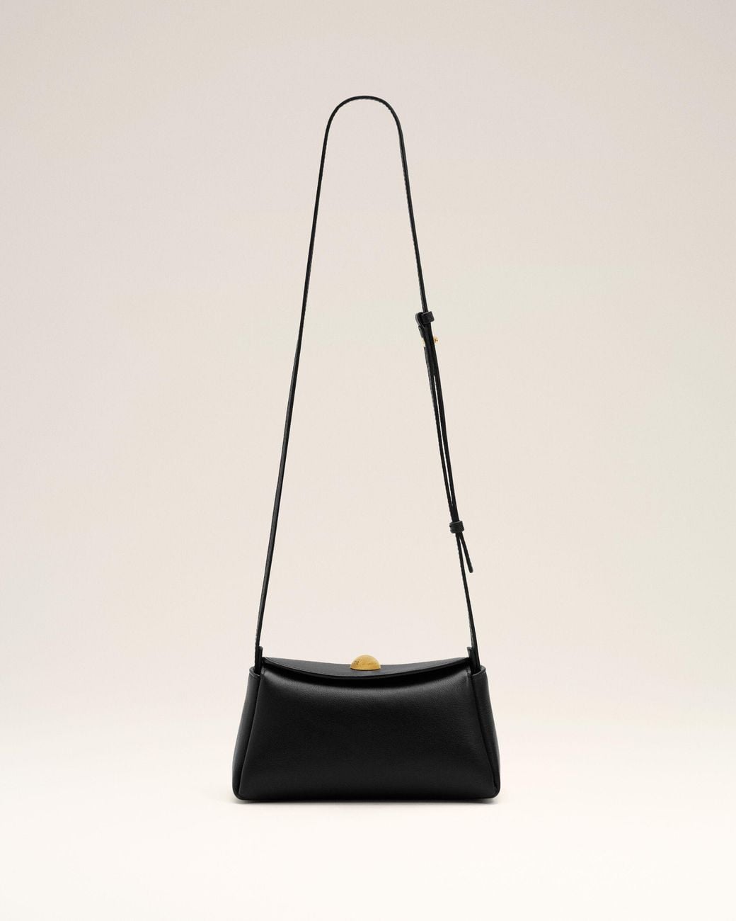 AMI Natural Cow Leather Mini Carrousel Bag