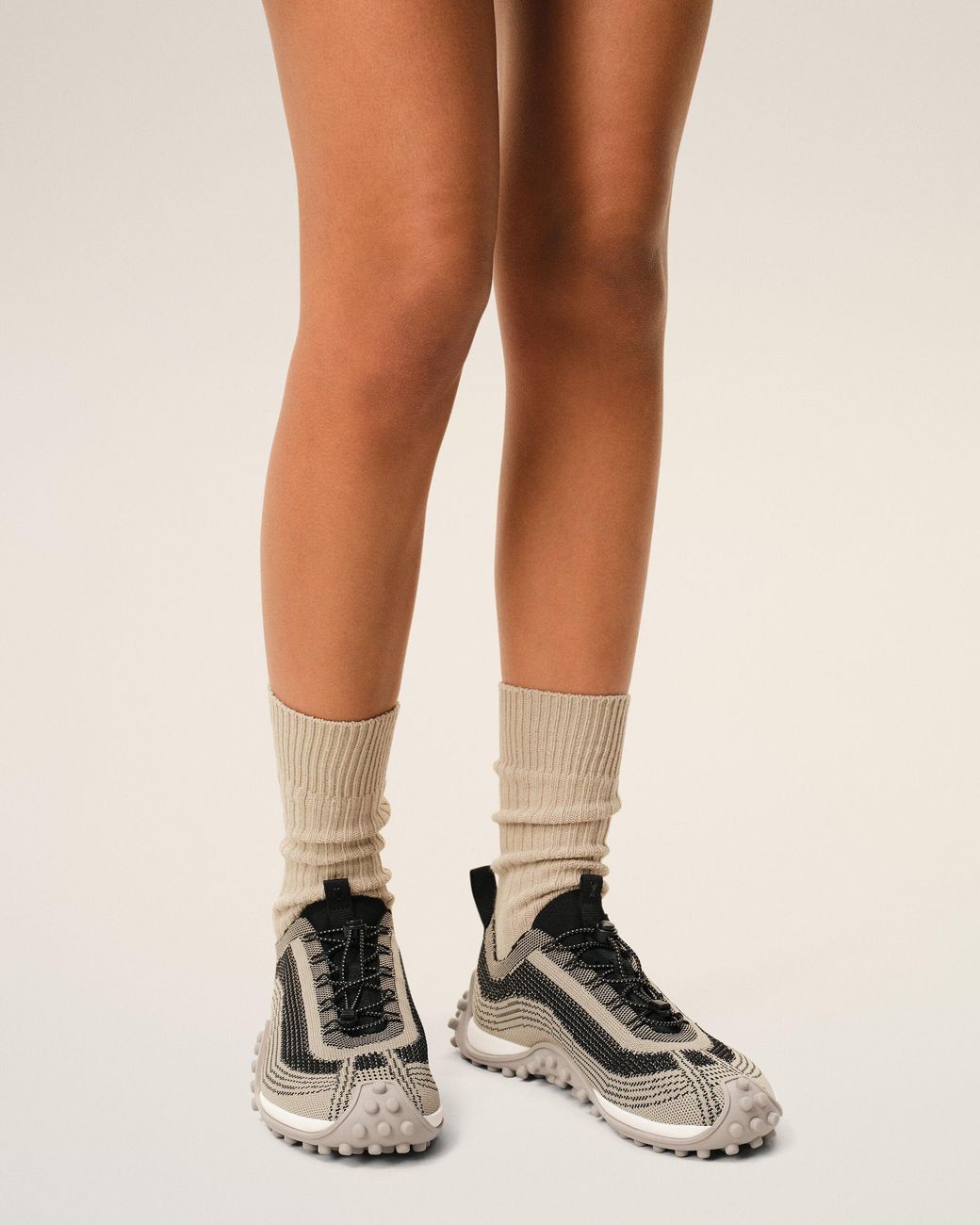 AMI Natural Knit Mirage Sneakers
