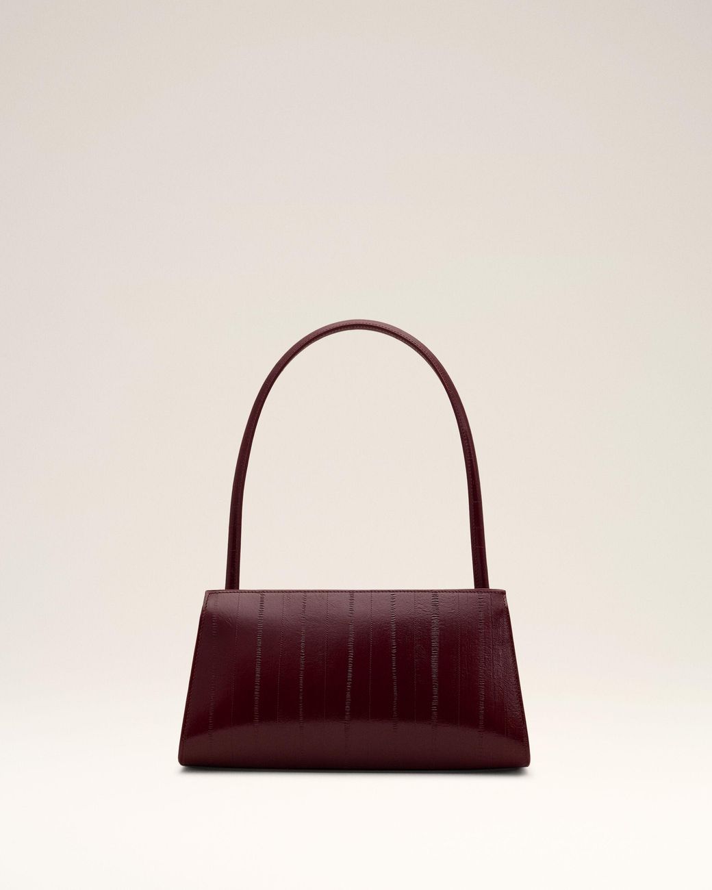 AMI Red Small Burgundy Cow Leather Mimi Bag