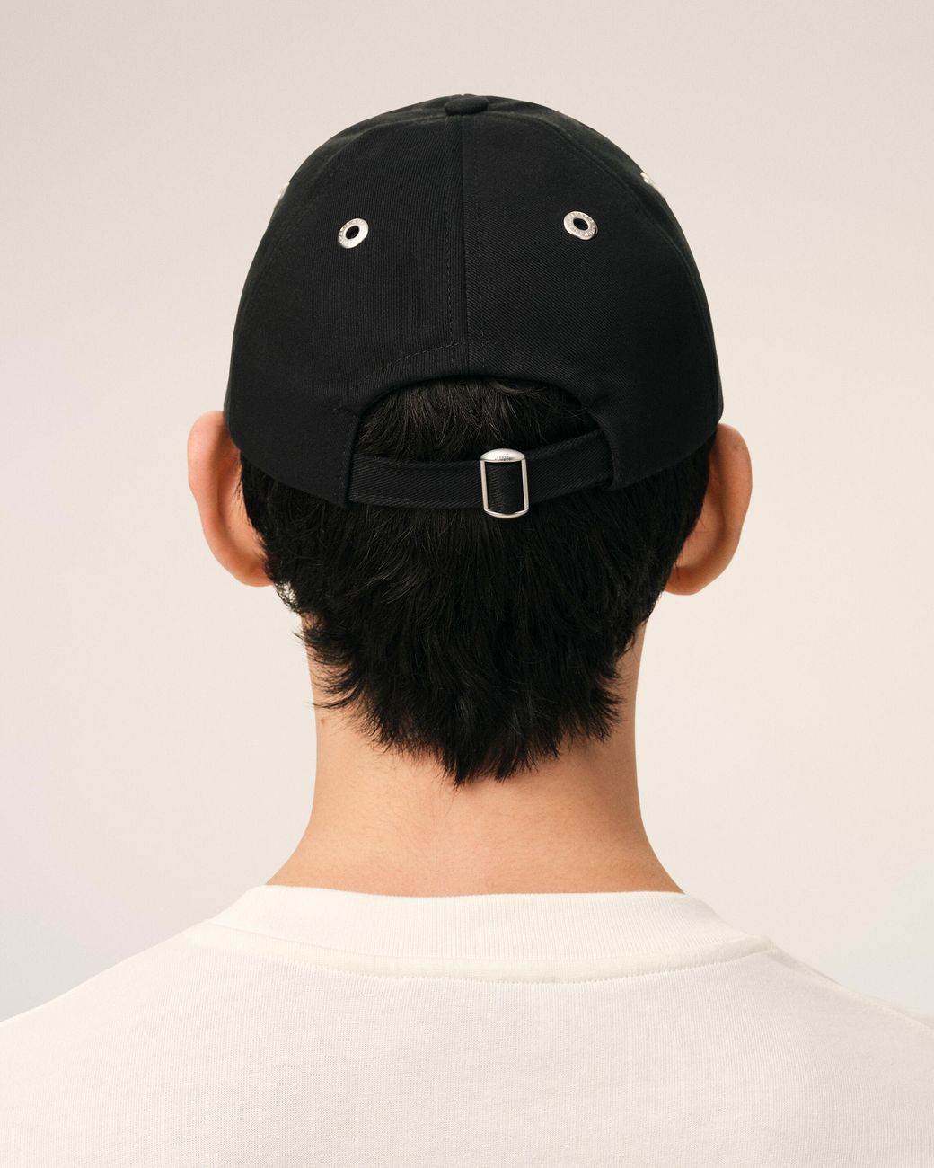 AMI Black Cotton Cap With Ami De Coeur