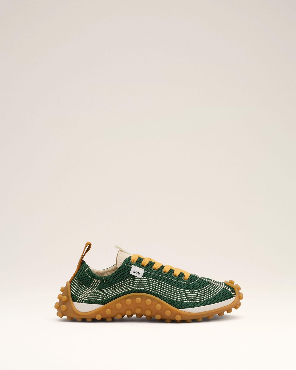 AMI Green Mesh Mirage Sneakers