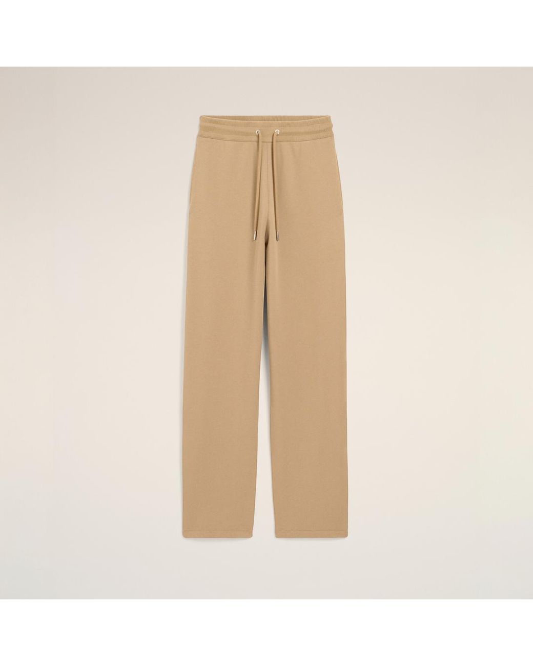 AMI Natural Cotton Track Pants With Ami De Coeur