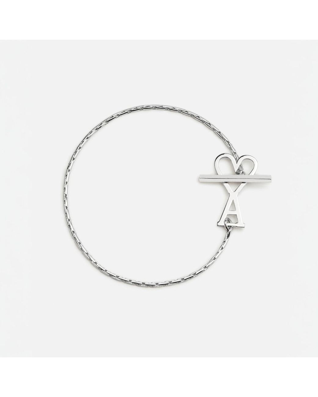 AMI Natural Brass Chain Bracelet With Ami De Coeur