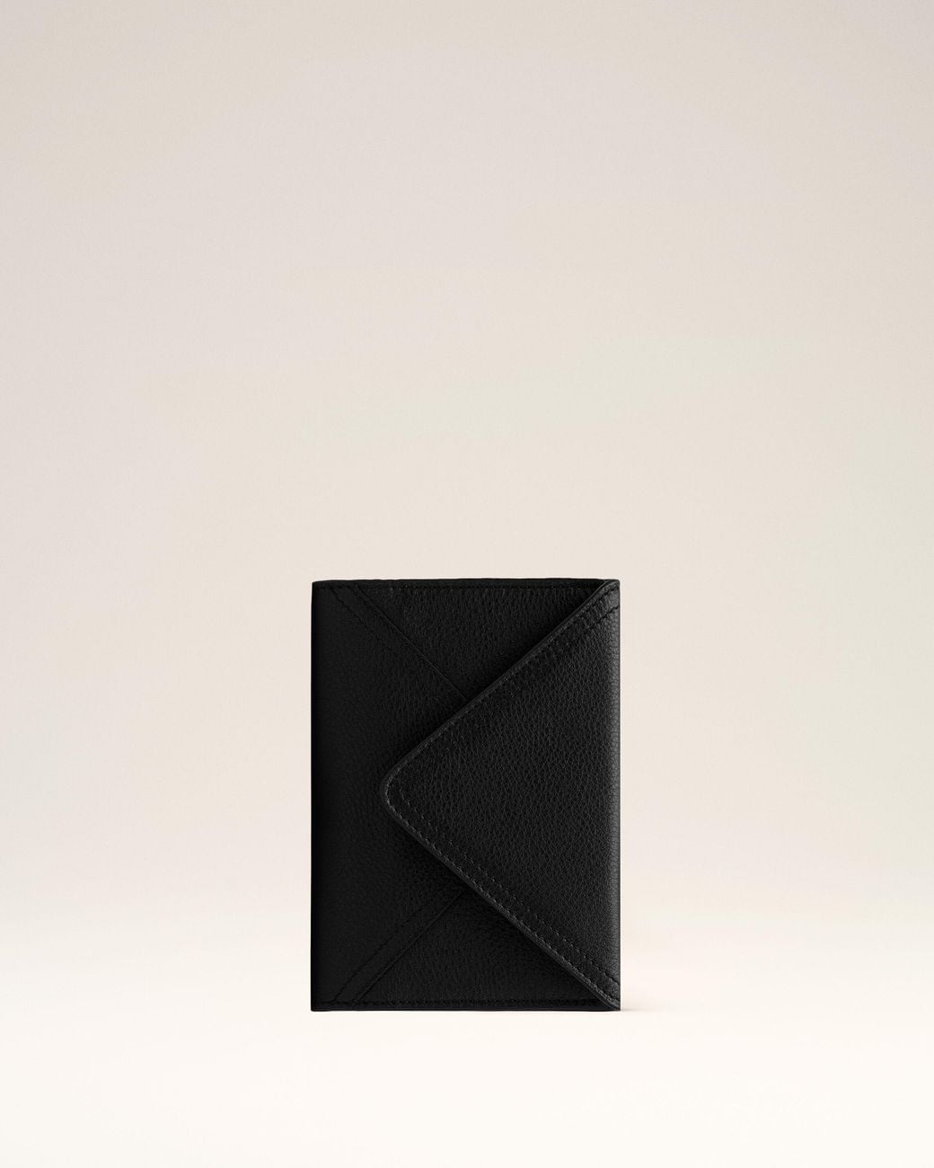 AMI Natural Taurillon Leather Etienne Envelope Passport Holder