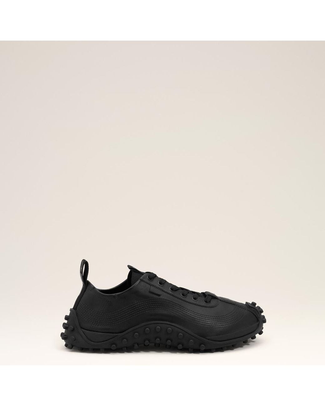 AMI Black Cow Leather Mirage Sneakers
