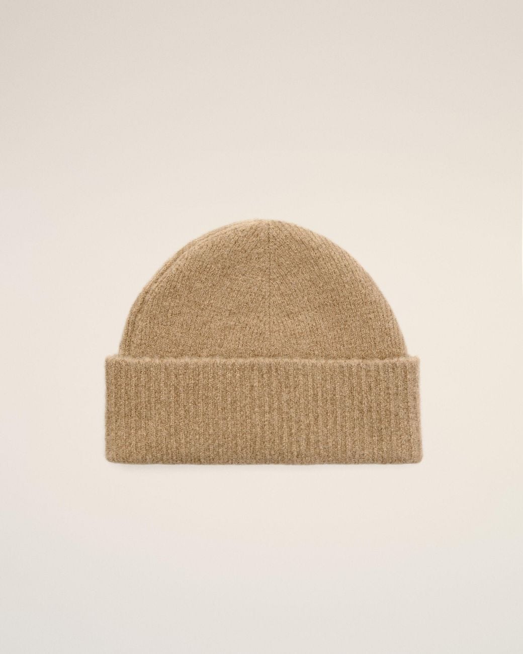 AMI Natural Alpaca Beanie With Ami De Coeur