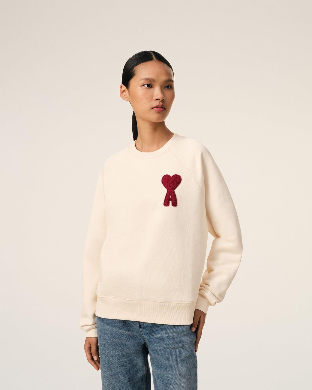 ami スウェットシャツ Ami De Coeur スウェットシャツ ブラック | AMI PARIS