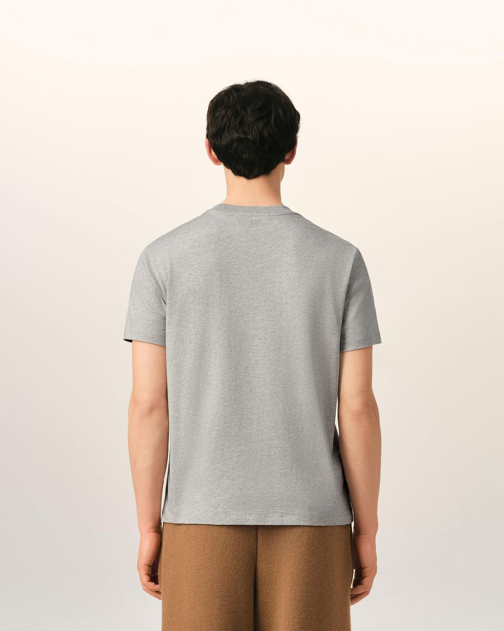 AMI Natural Cotton T-Shirt With Ami De Coeur for men