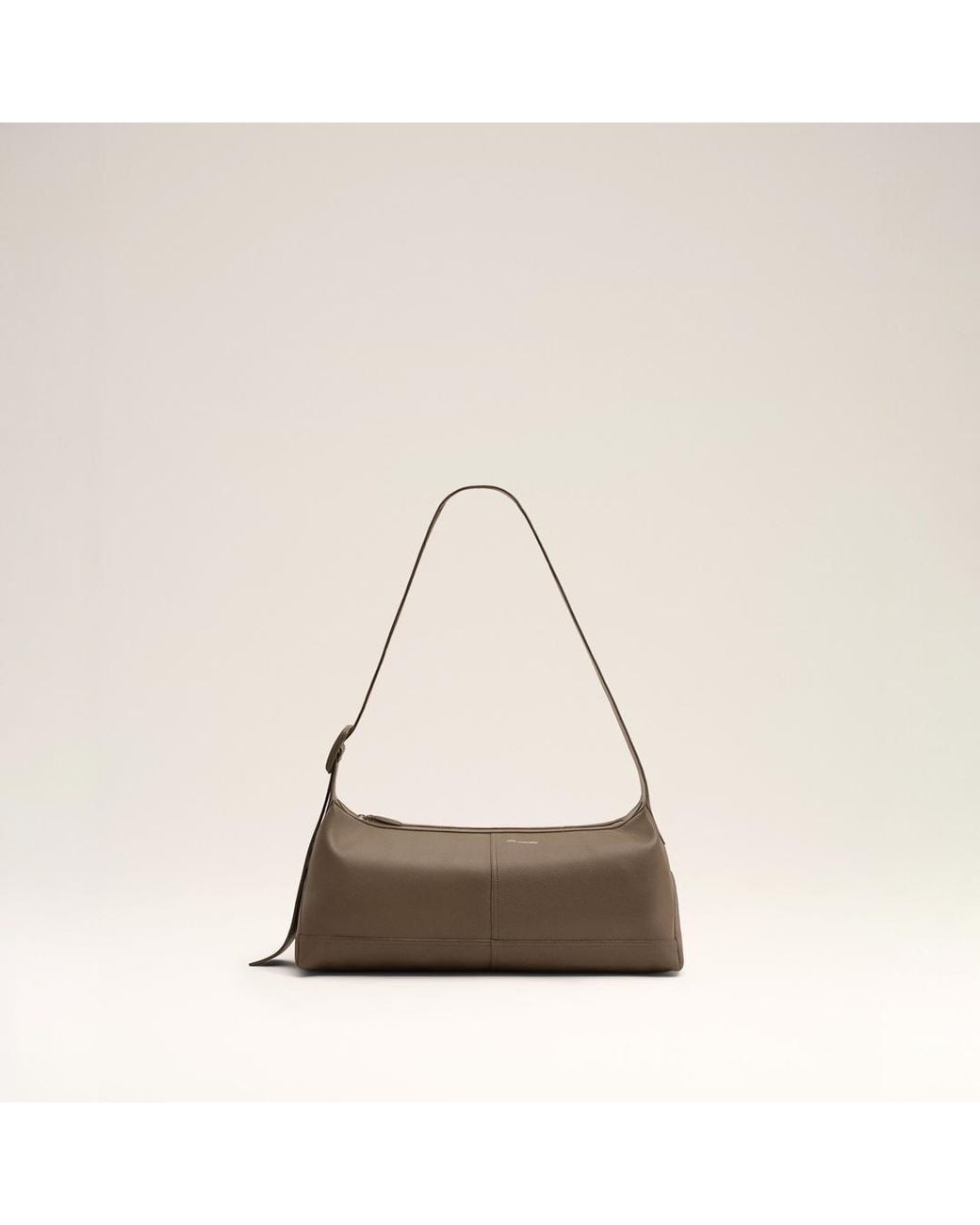 AMI Natural Small Taurillon Leather Etienne Crossbody Bag
