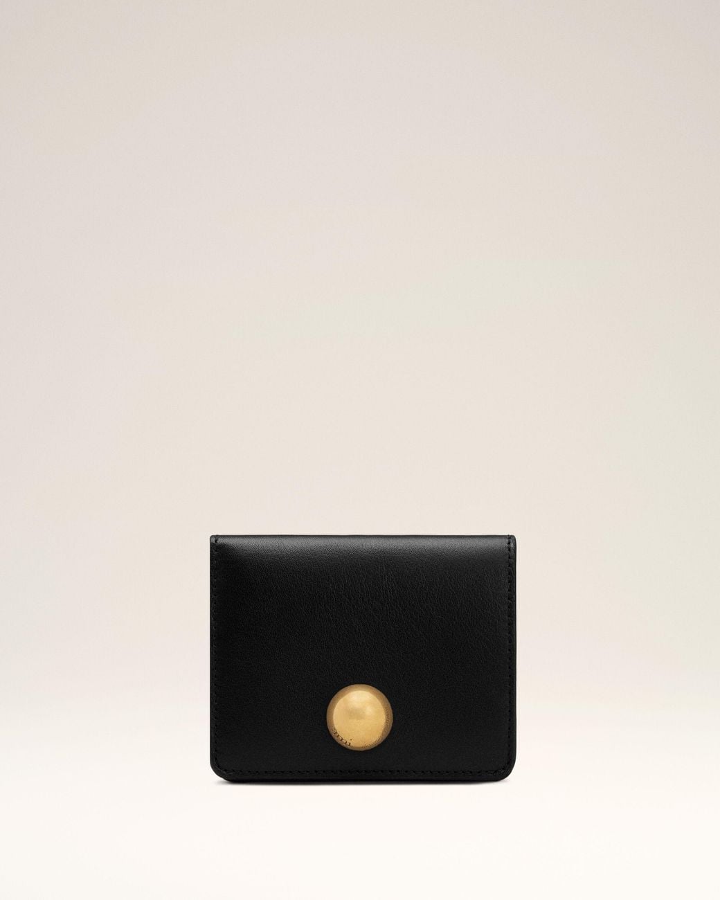 AMI Natural Carrousel Cow Leather Folded Wallet