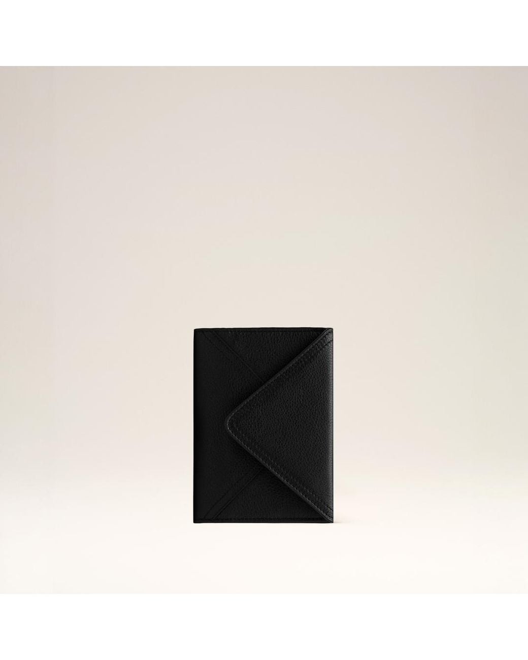 AMI Natural Taurillon Leather Etienne Envelope Passport Holder