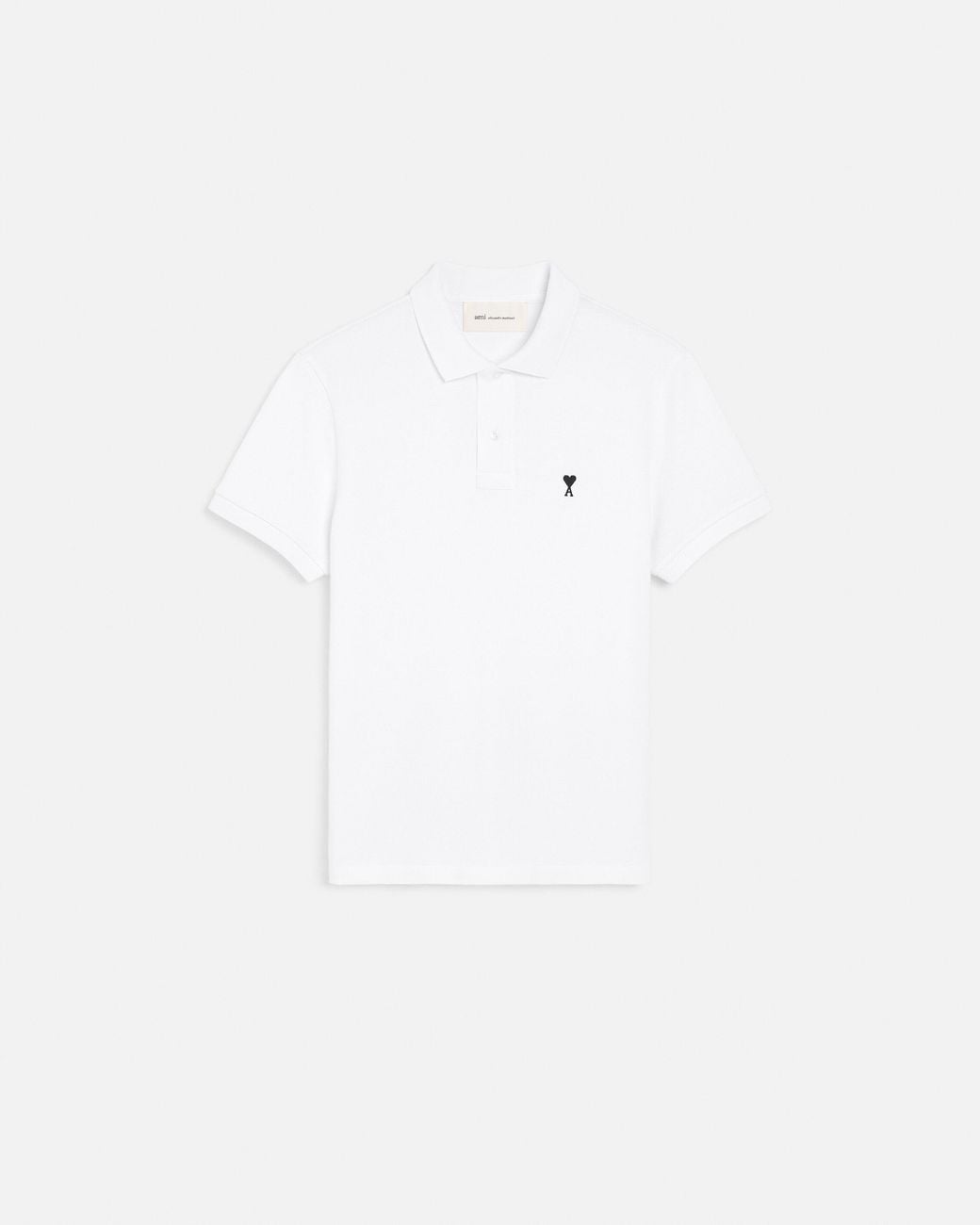 AMI Natural Cotton Short Sleeves Ami De Coeur Polo Shirt for men