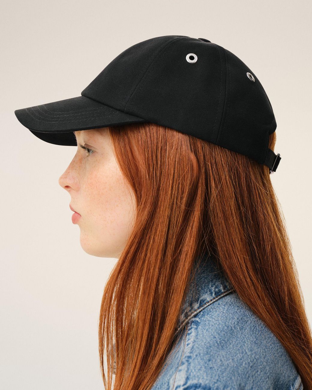 AMI Black Cotton Cap With Ami De Coeur