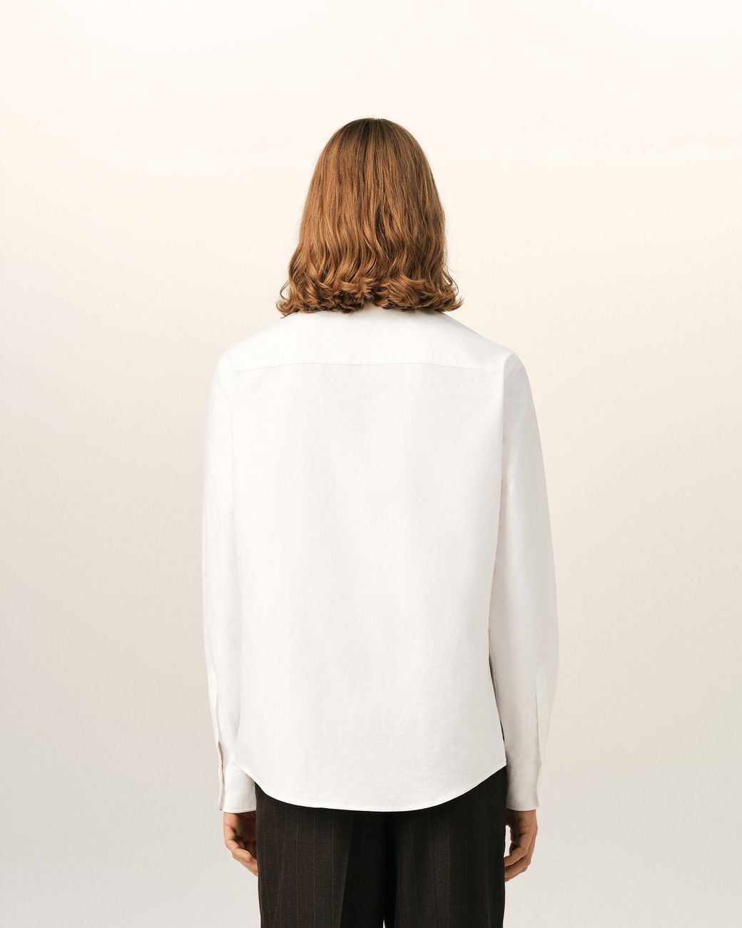 AMI Natural Cotton Shirt With Ami De Coeur