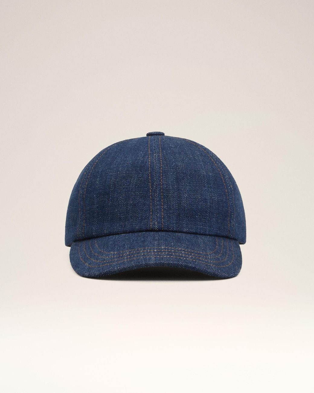 AMI Blue Denim Side Patch Cap