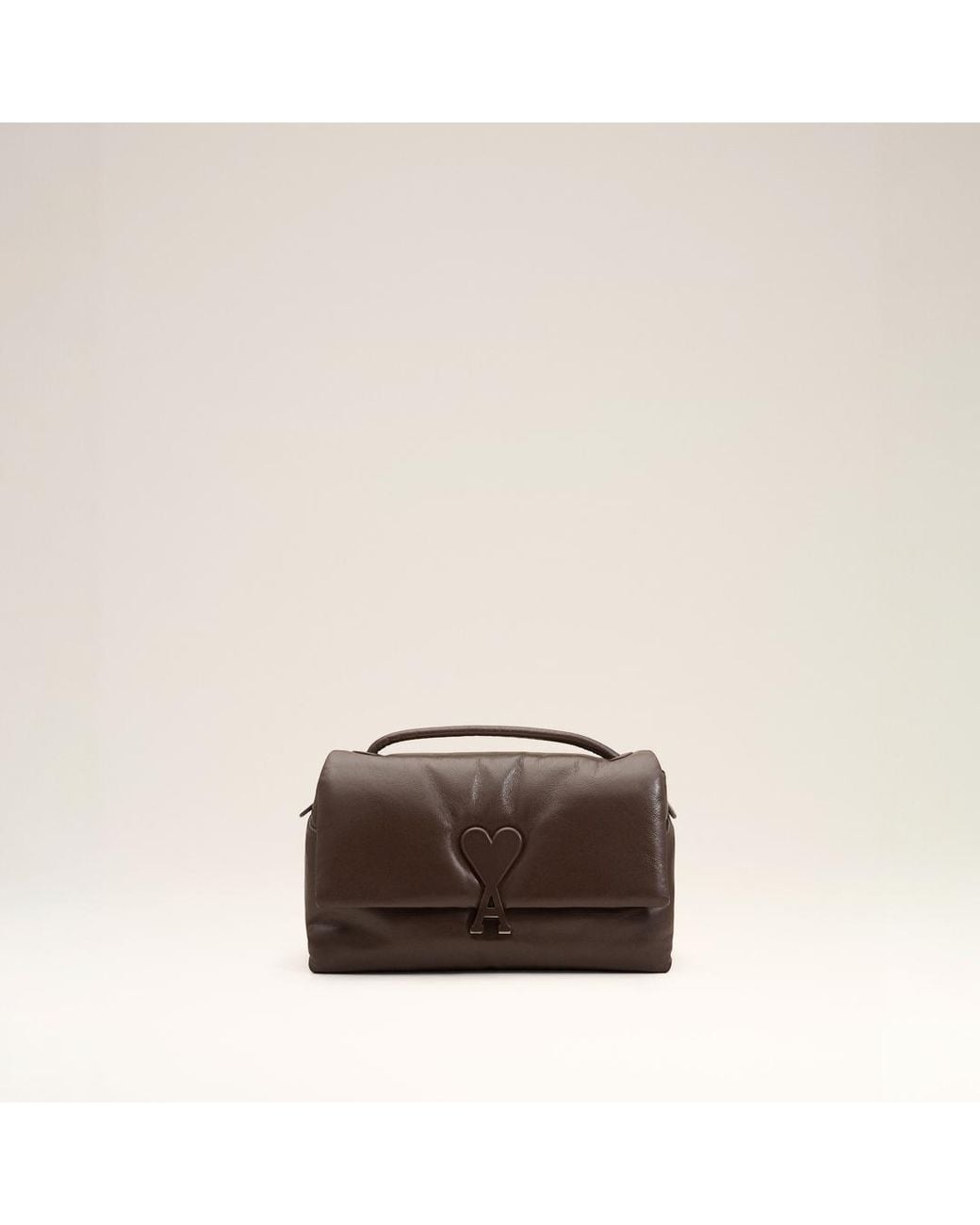 AMI Natural Cowhide Leather Voulez-Vous Bag