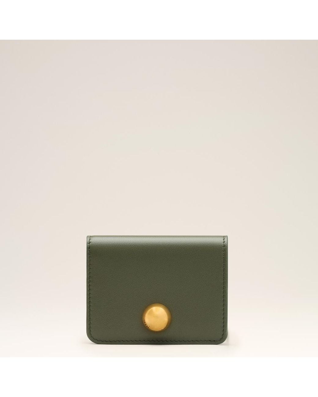AMI Natural Cow Leather Carrousel Folded Wallet