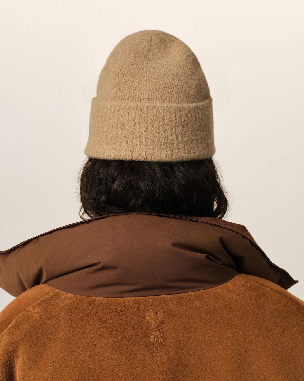 AMI Natural Alpaca Beanie With Ami De Coeur