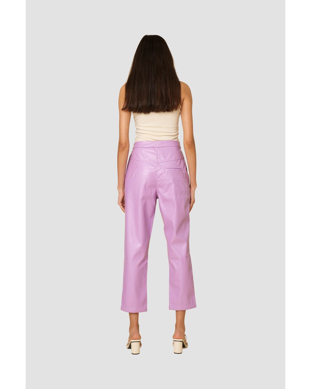 Amy Lynn Zoe Lilac Faux Leather 