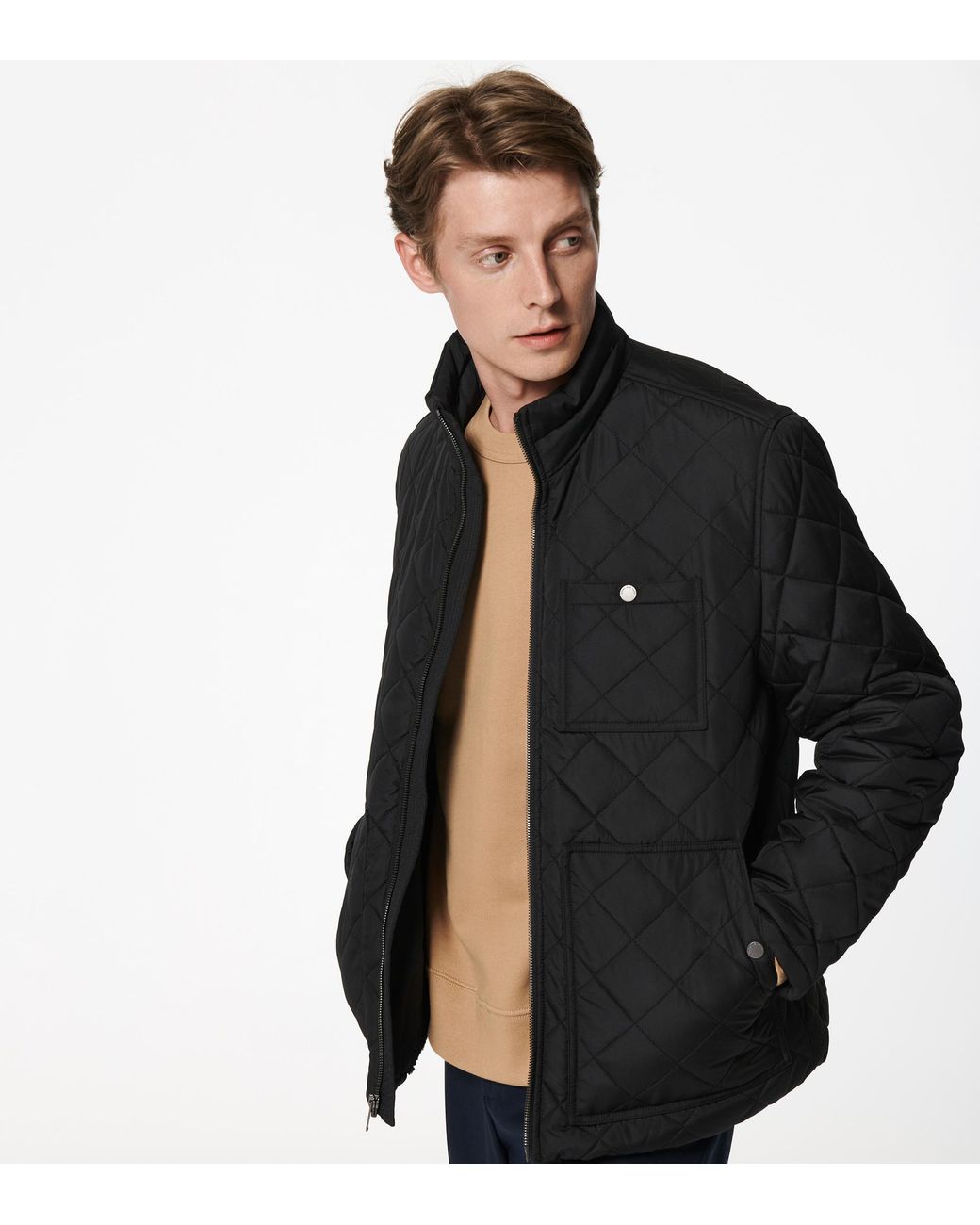 black vinyl puffer jacket topshop