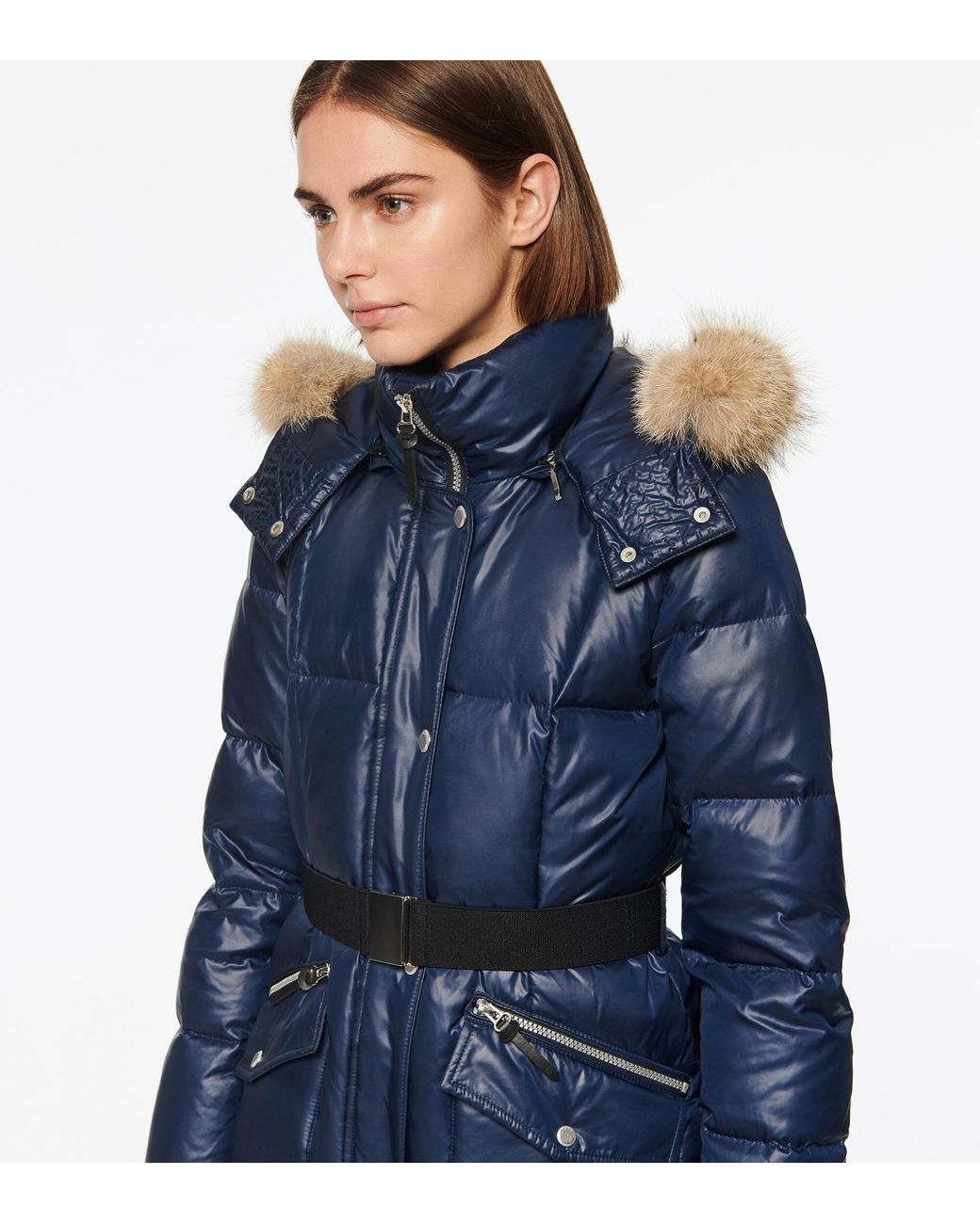 Belted down puffer coat Clearance