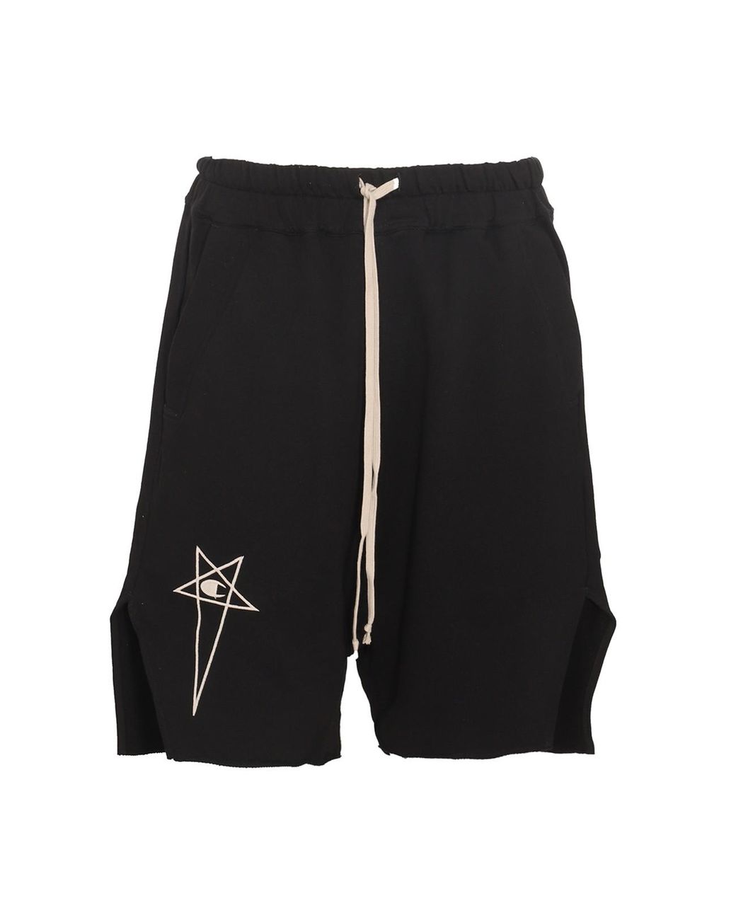 Rick Owens X Champion Cotton Pods Shorts in Black for Men | Lyst