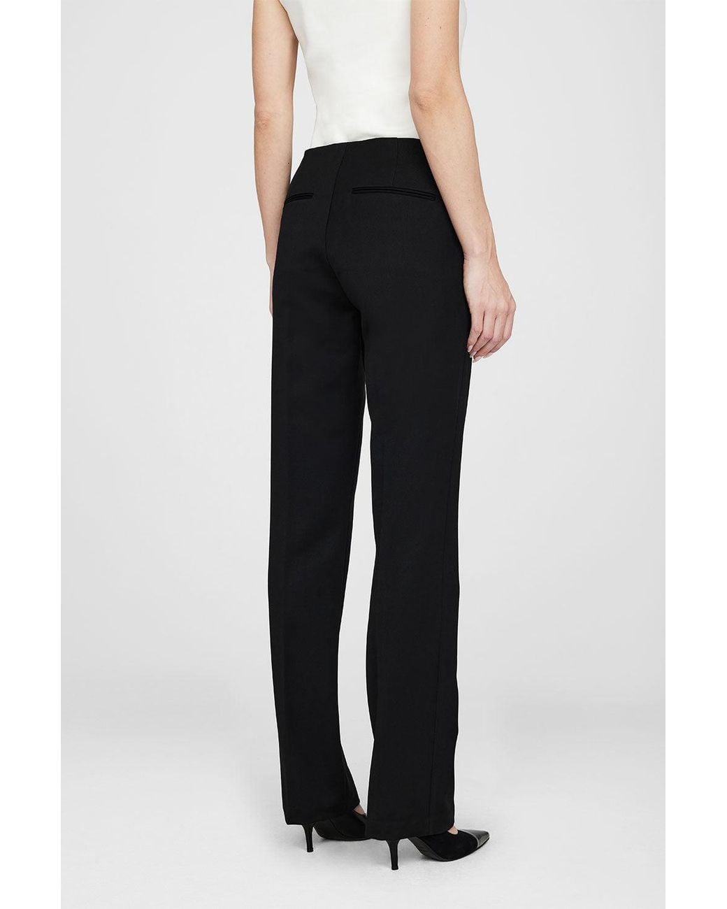 Anine Bing White Lula Pant