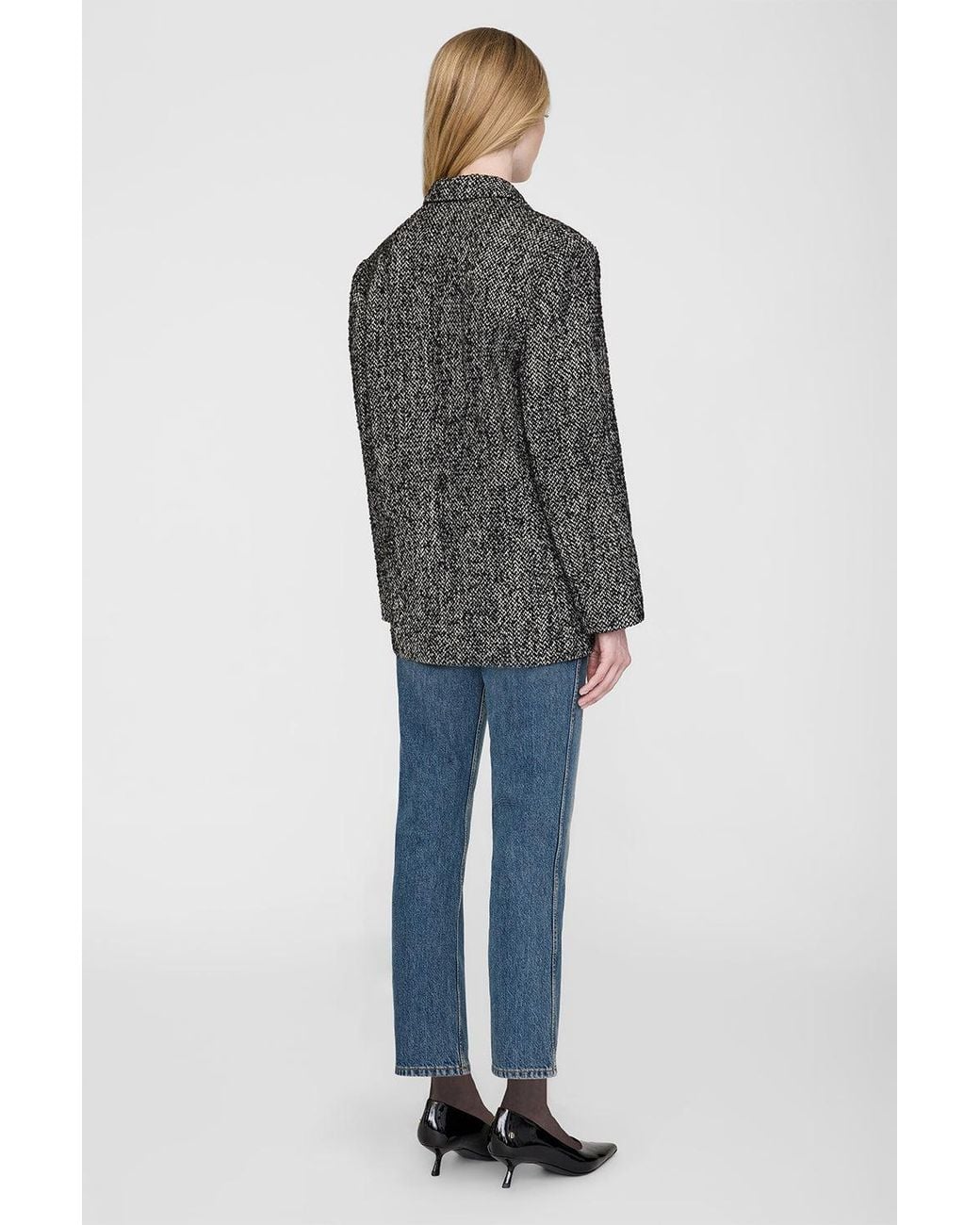 Anine Bing Blue Quinn Blazer