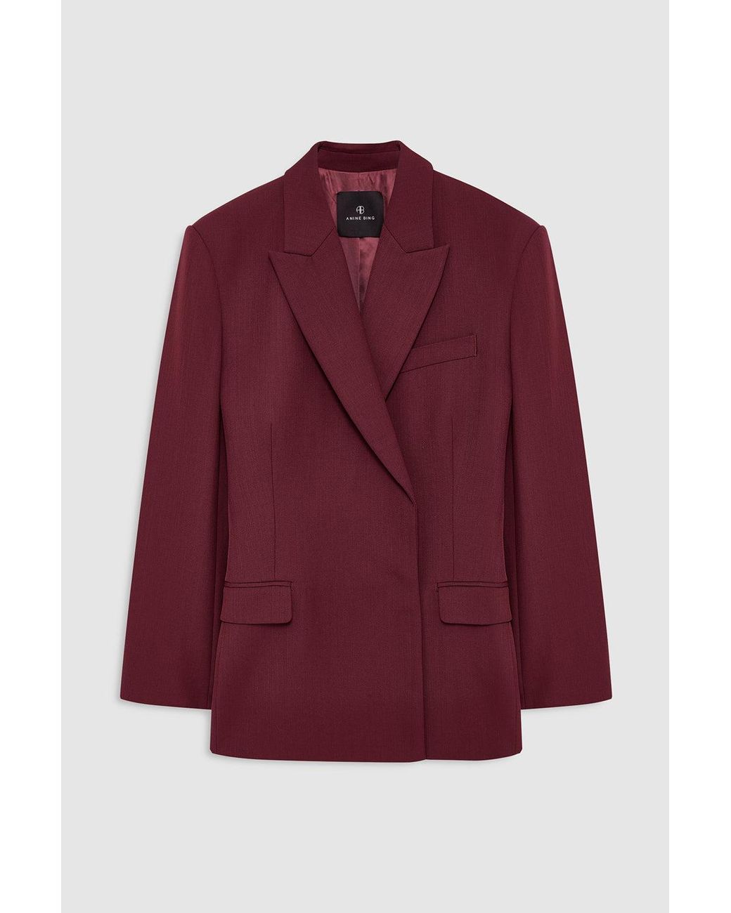 Anine Bing Red Aretha Blazer