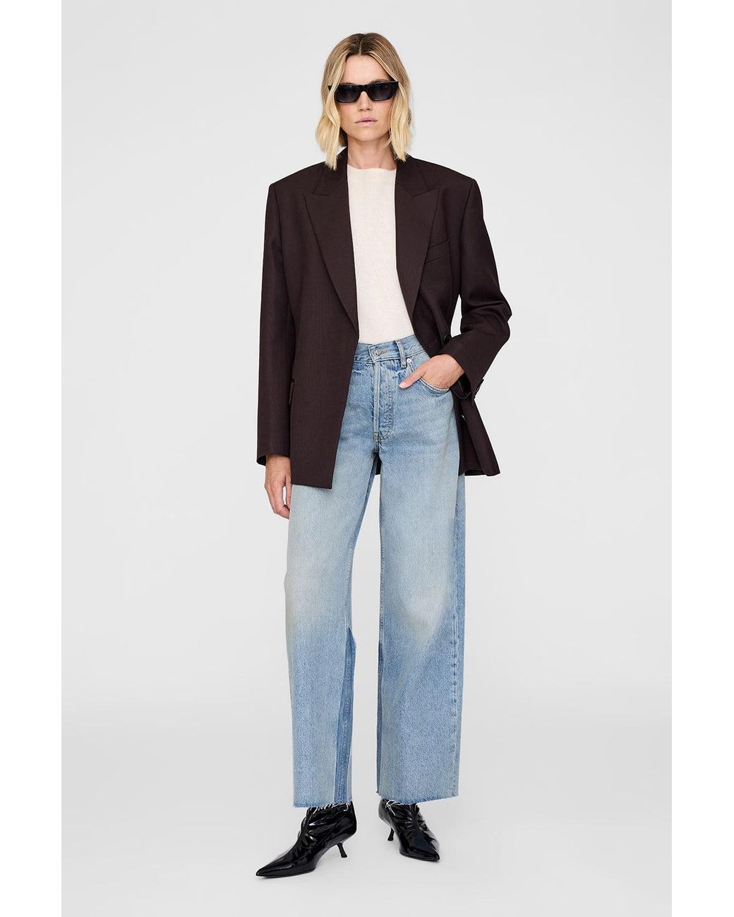 Anine Bing Blue Manon Jean