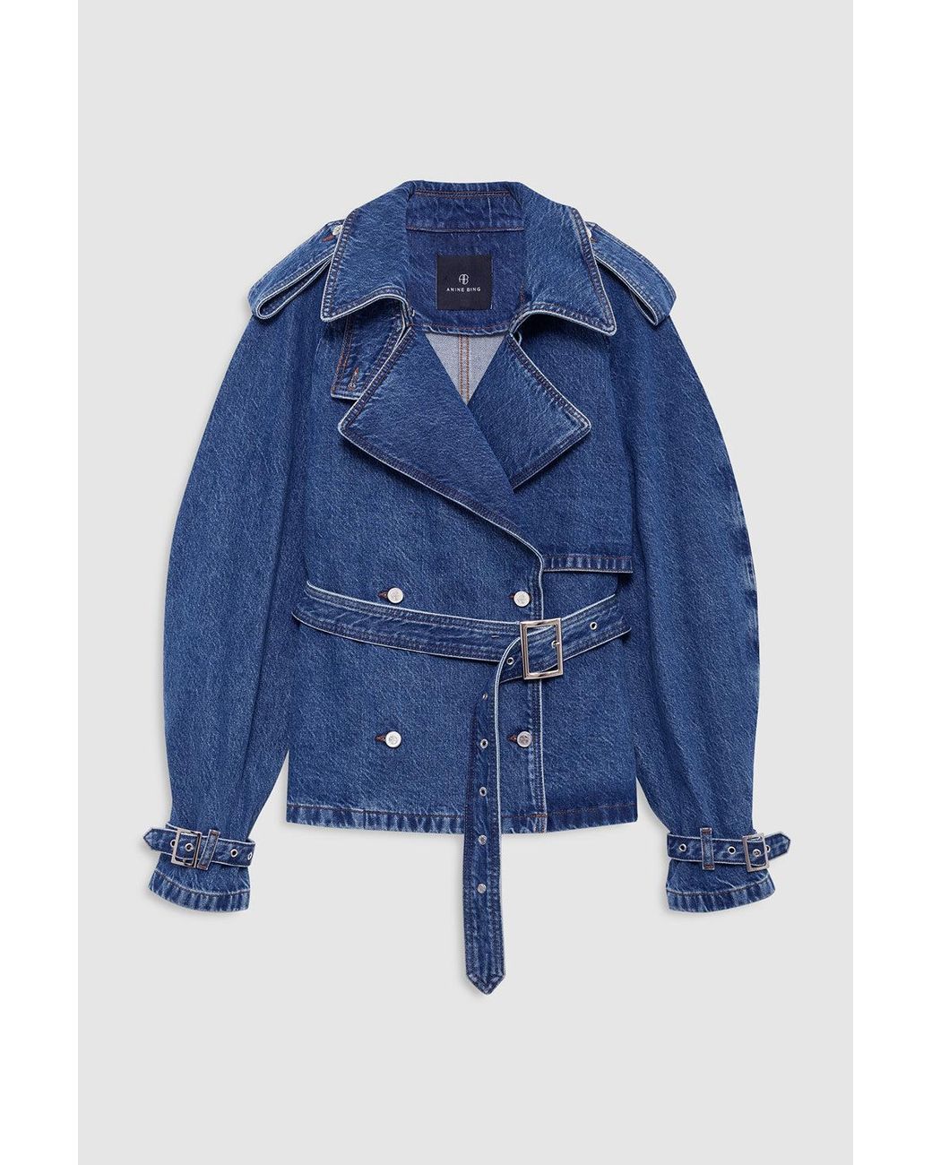 Anine Bing Blue Pascale Trench