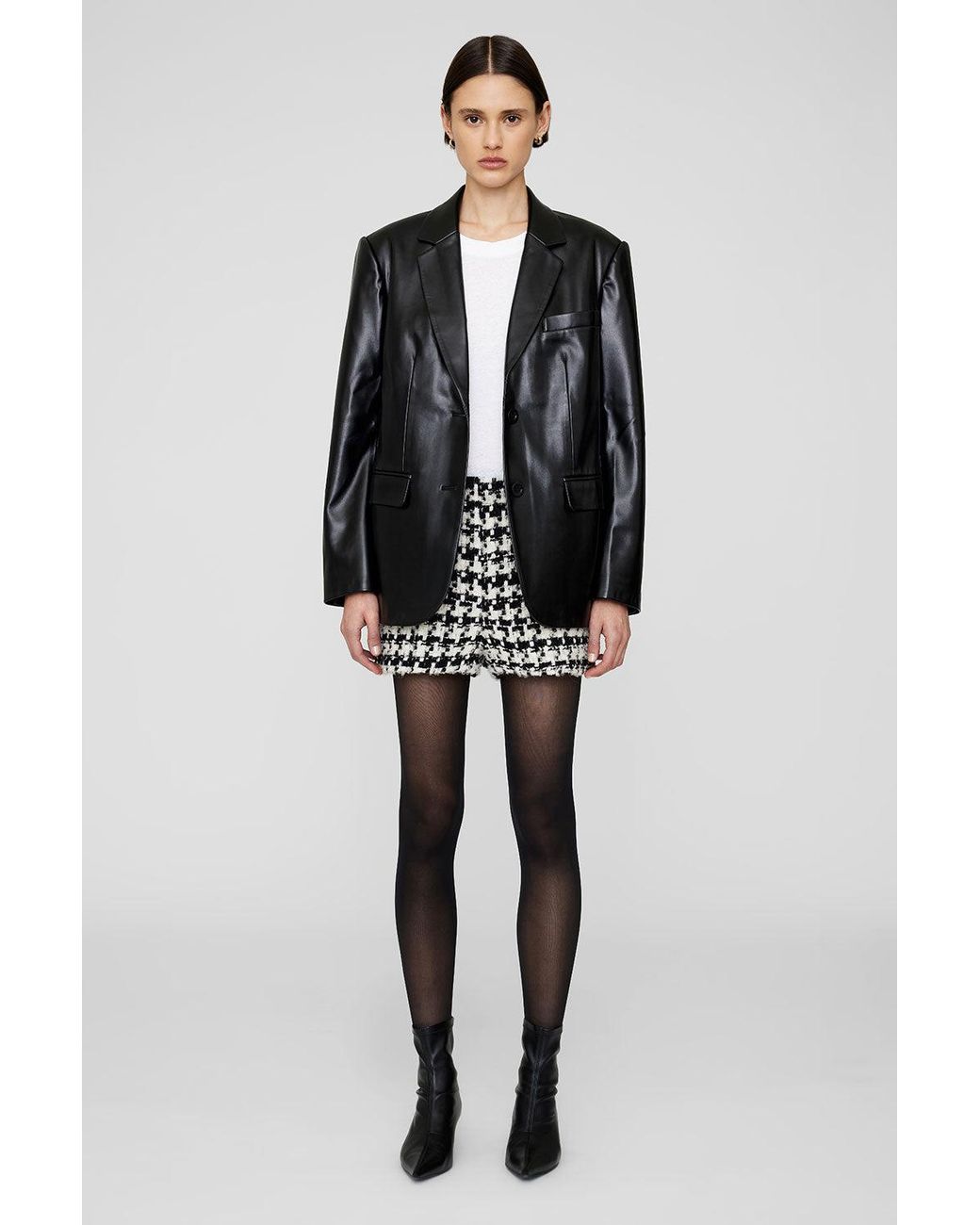 Anine Bing Black Lyle Short