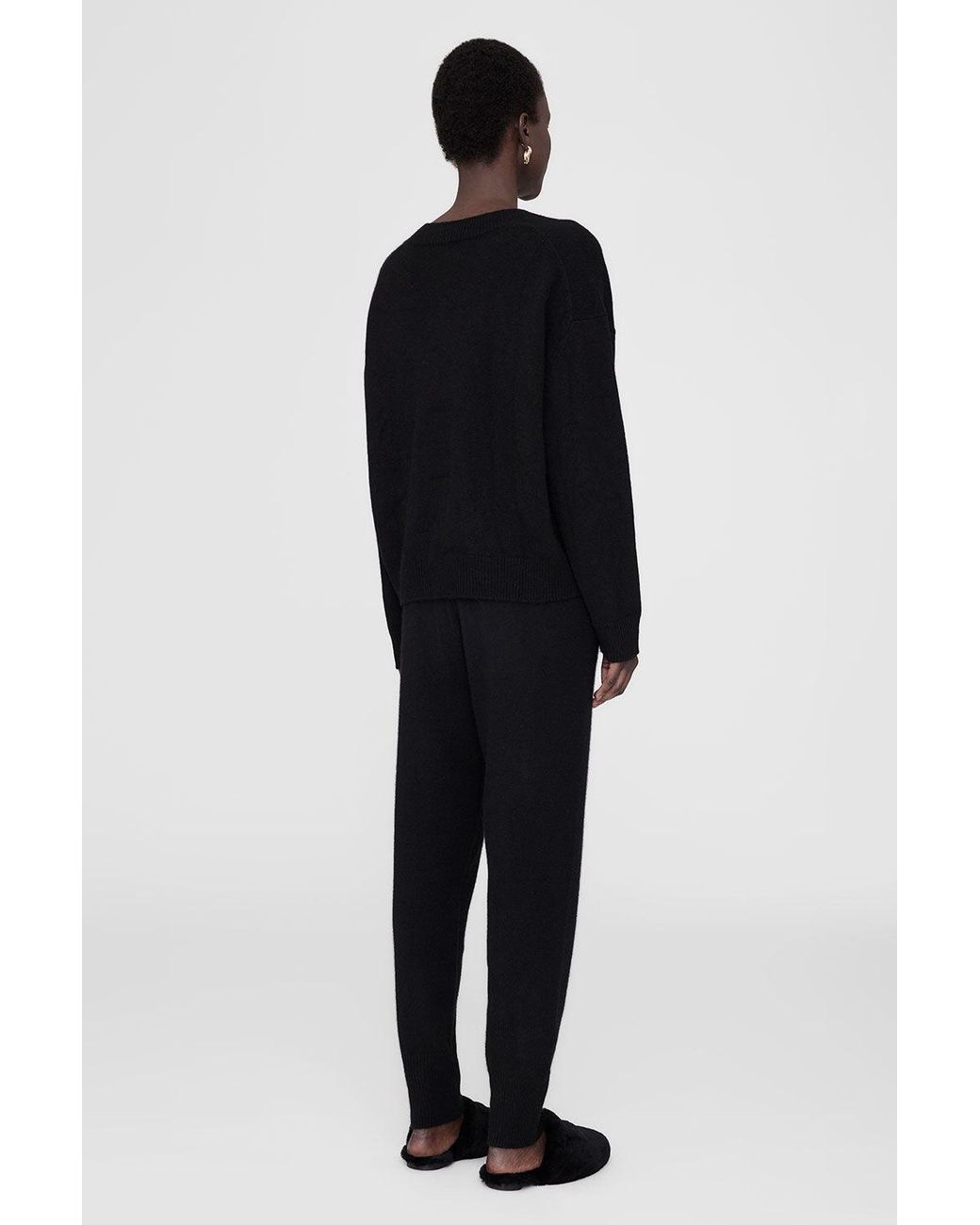 Anine Bing Black Angie Pant