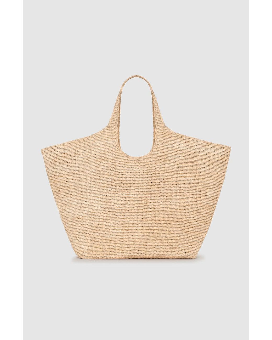 Anine Bing Natural Lili Tote Raffia