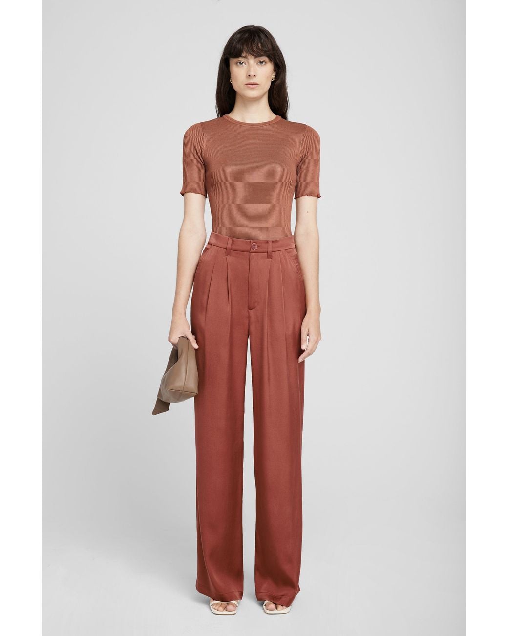 Anine Bing Red Carrie Pant