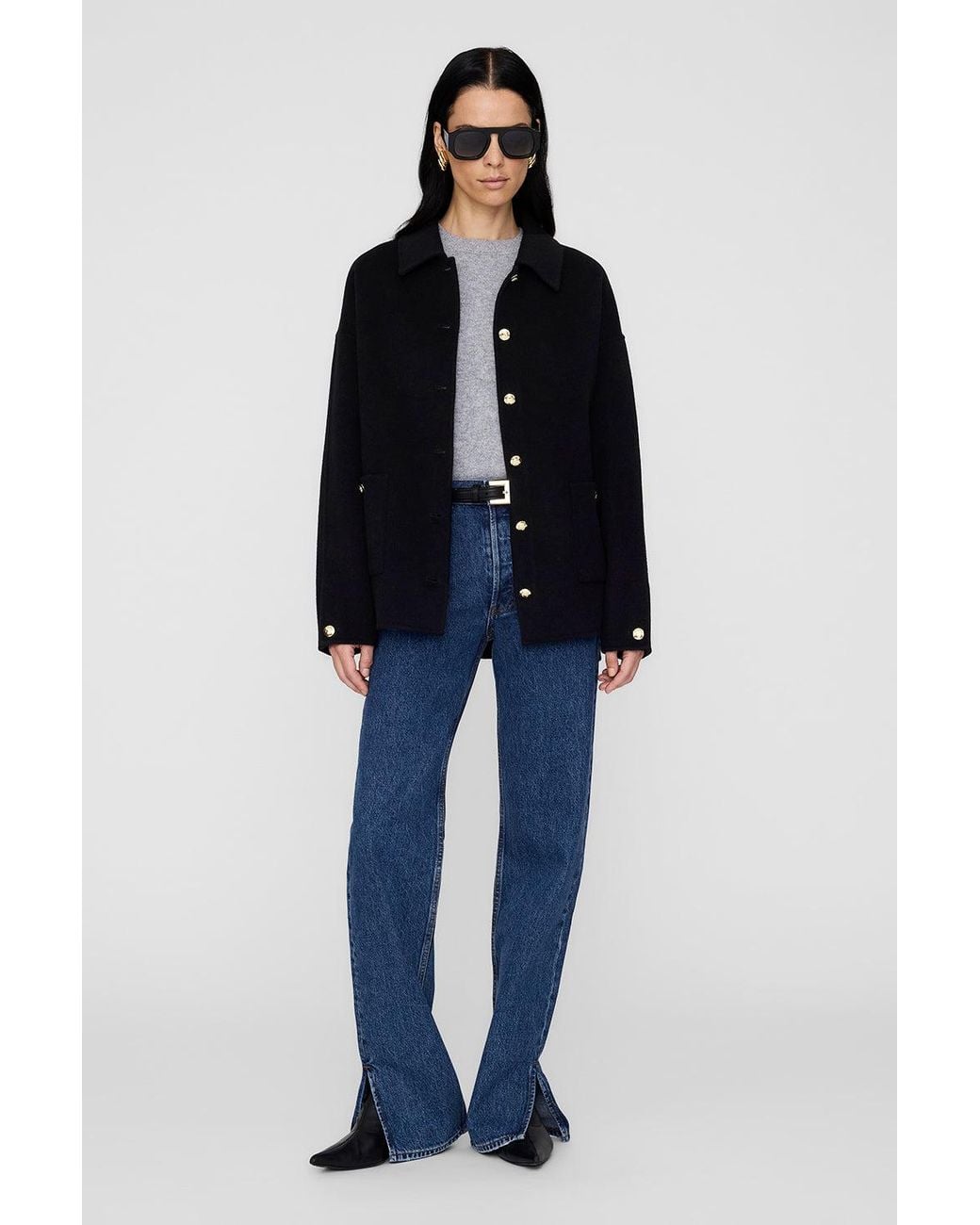 Anine Bing Blue Luca Jacket