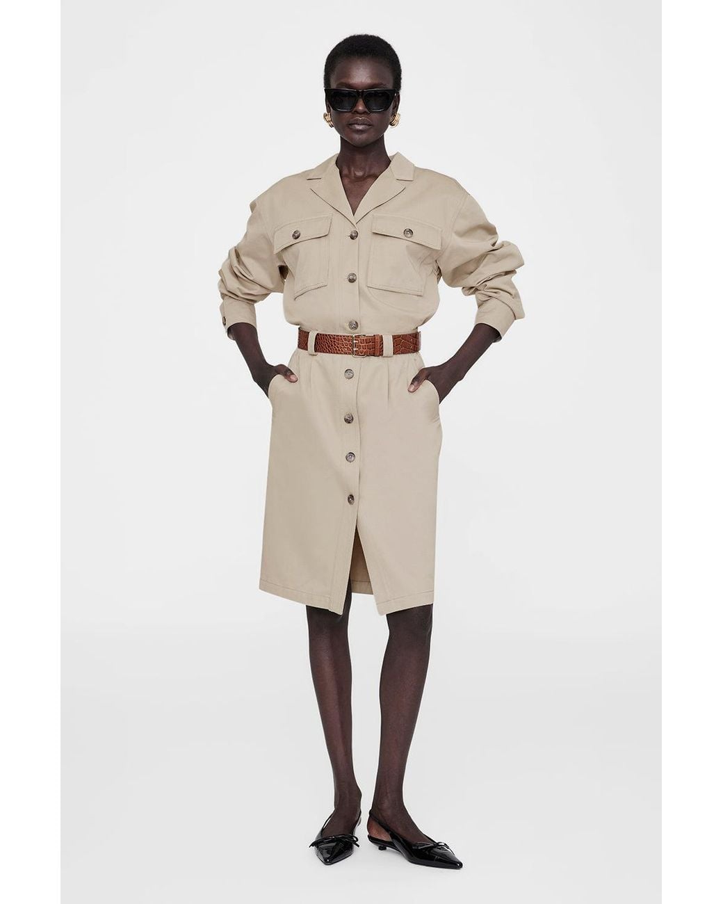 Anine Bing Natural Zaire Skirt