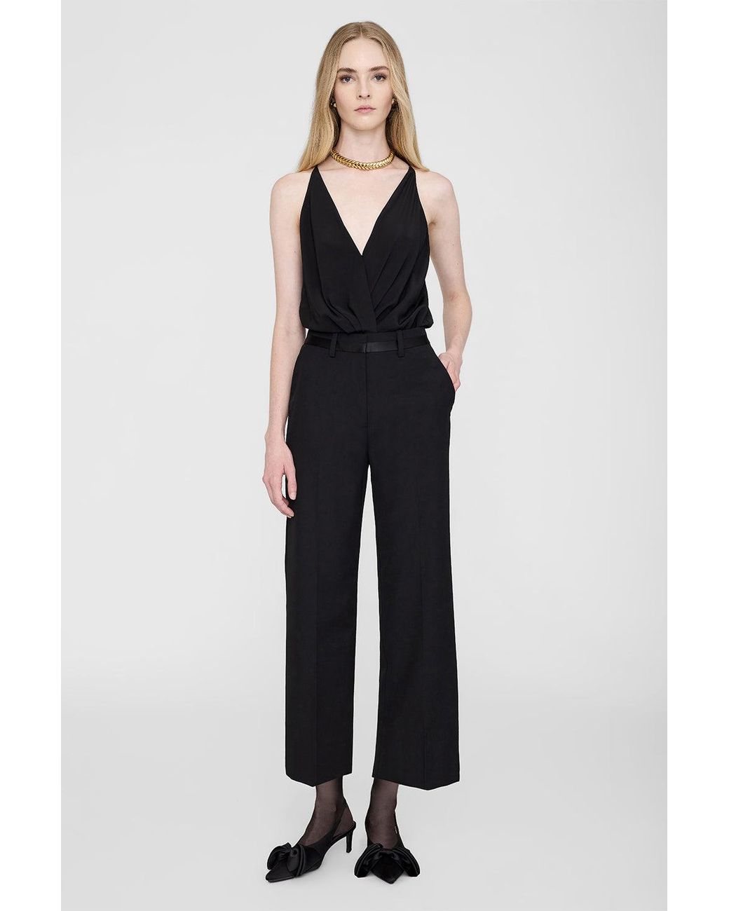 Anine Bing Blue Louisa Trouser